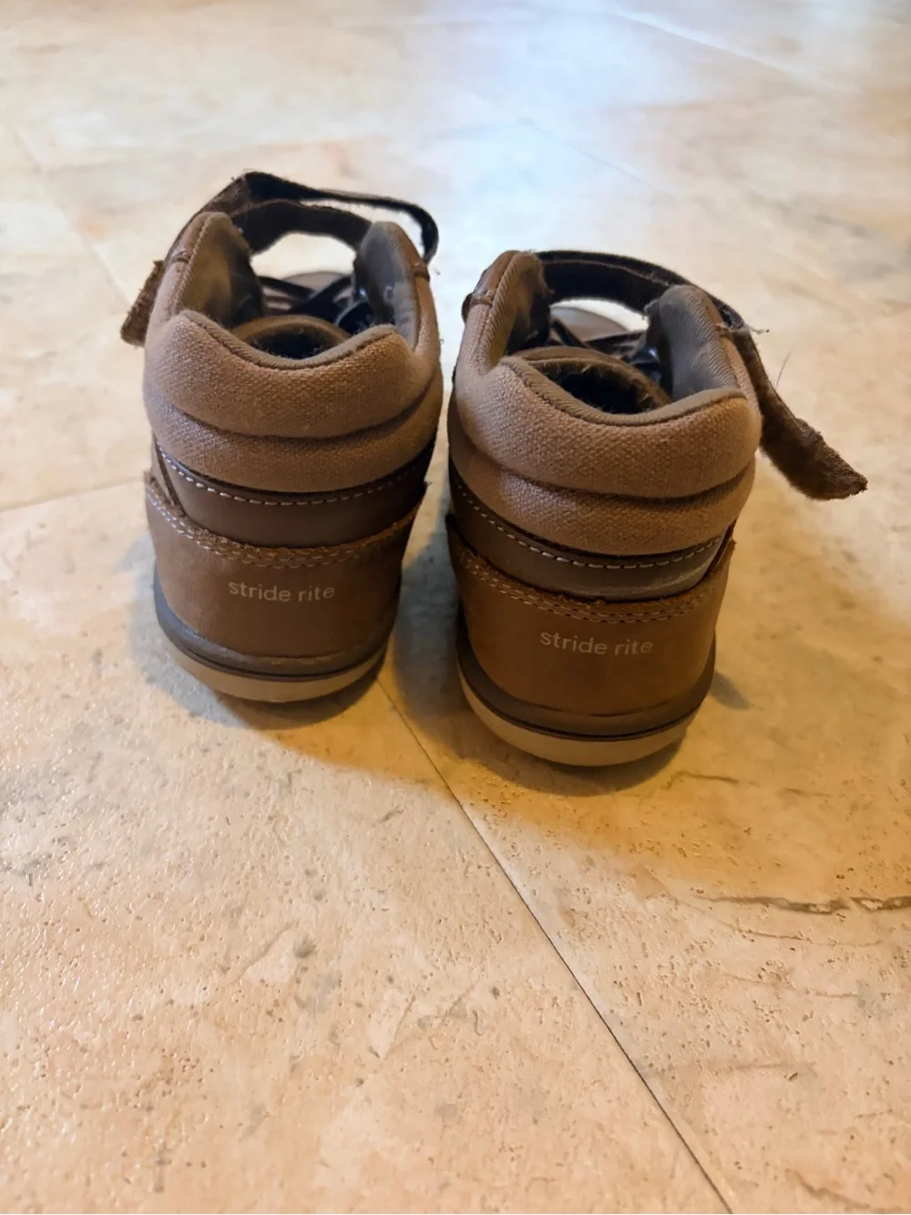 Stride Rite Brown Kids Lace-Up & Velcro Boots